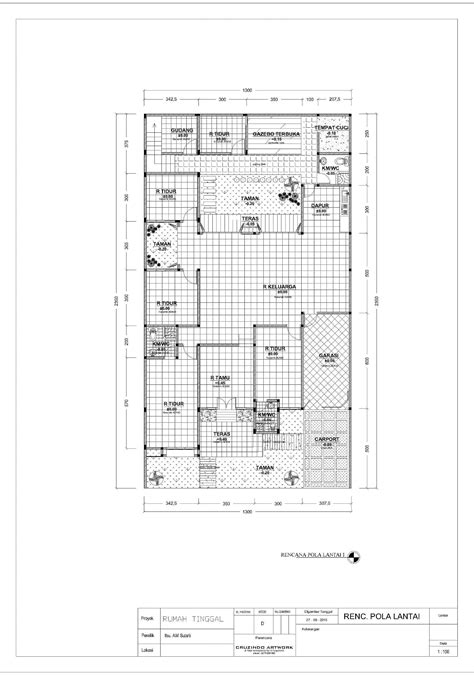 Detail Denah Rencana Pola Lantai Koleksi Nomer 15