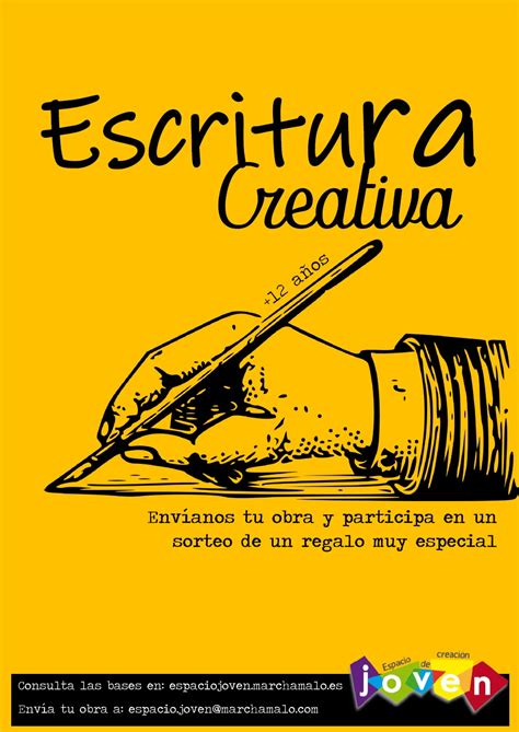 Participa En La Actividad Escritura Creativa Espacio De Creación Joven