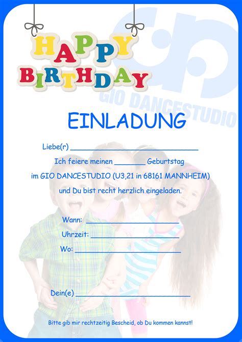 Über 2 bewertungen und für lecker befunden. Geburtstagseinladung Kindergeburtstag Vorlage ⋆ Geburtstag ...