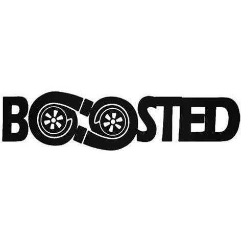 Boosted Decal Funny Car Decal Turbo Decals Laptop Decal Car Vinyl