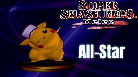 Super Smash Bros Melee Episode 58 All Star Pikachu Youtube