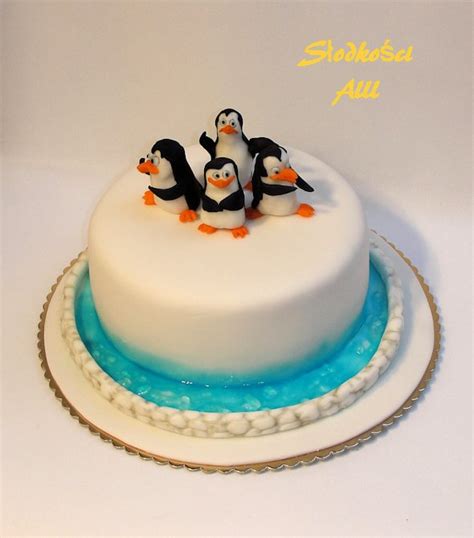 tort pingwiny z madagaskaru garnek pl