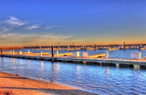 Port Washington From Across The Harbor At Port Washington Wisconsin