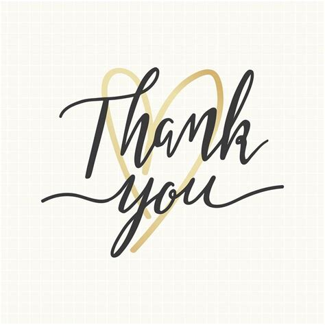 Thank You Typography Design Vector Premium Image By