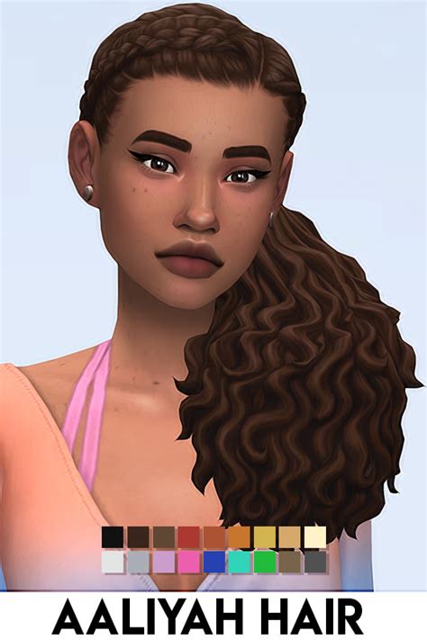 Imvikai Aaliyah Hair Sims 4 Hairs