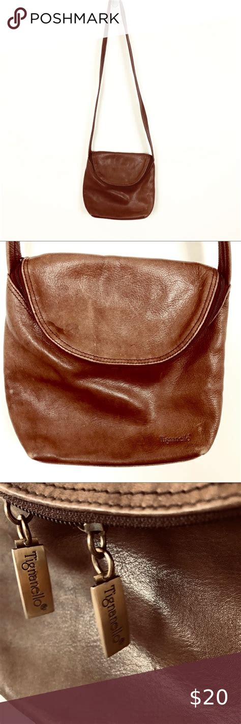 Tignanello Leather Crossbody Shoulder Saddle Bag Leather Crossbody