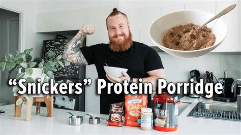How To Make Snickers Protein Porridge Viking Pt Youtube