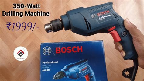 bosch professional gbm 350 watt drilling machine [unboxing and testing] for projects and home