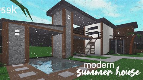 Bloxburg Modern Summer House 59k Youtube