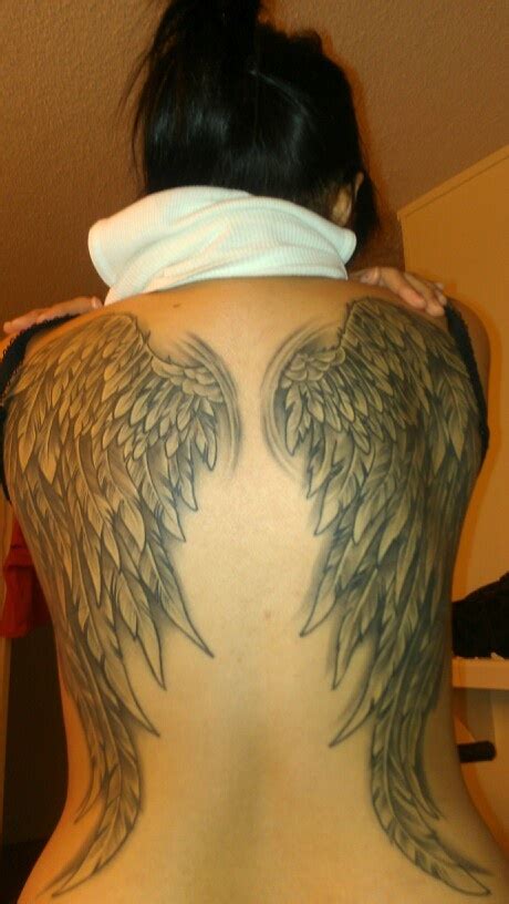 beautifully  angel wings  tattoo  tattoo angel wings