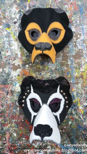 Hand Made Mask Animal Masks Zoo Animals Bear Mask