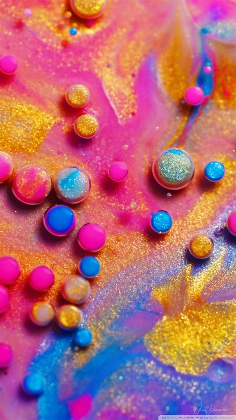 Cool Glitter Rainbow Colors Bubbles Macro Ultra Hd