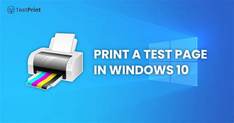 How To Print A Test Page In Windows 10