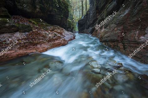 Tauglbach Stream Tauglschlucht Gorge District Hallein Editorial Stock