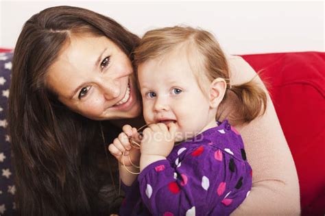 Happy Mother And Baby — Love Two People Stock Photo 151912998