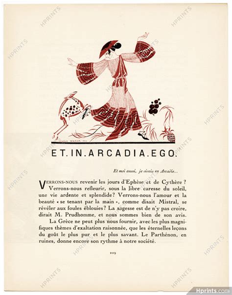Et In Arcadia Ego 1921 George Barbier Dancer Greek La