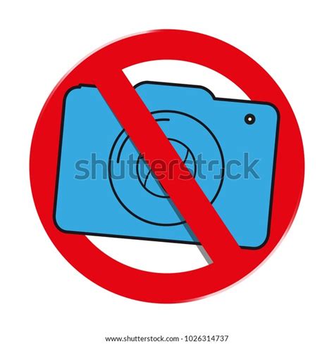No Photography Allowed Concept Digital Photo Stock Vector Royalty Free