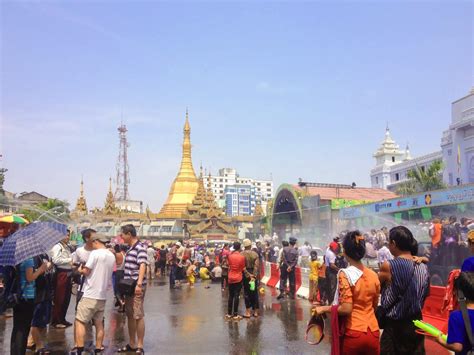 Thingyan Burmese Water Festival Myanmar Mekong Tourism
