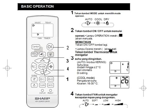 1 cara mengatur suhu dengan menggunakan remote ac. Cara Menggunakan Remote AC Sharp Semu Mode - Harga AC ...