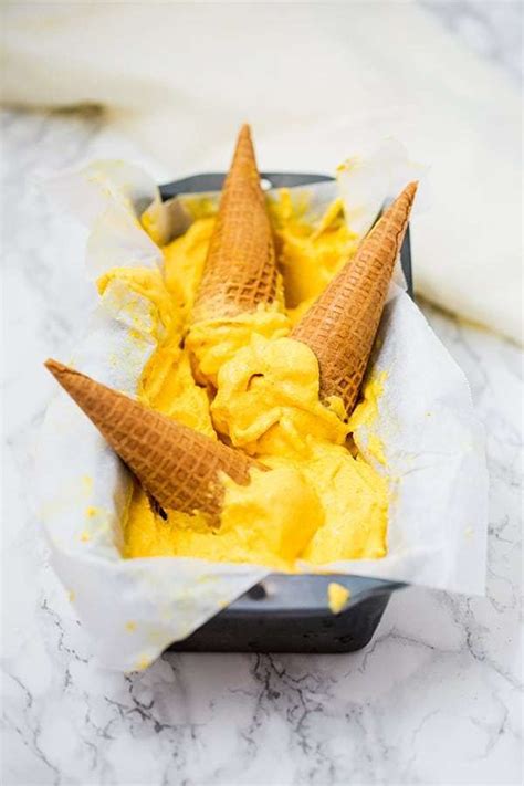Turmeric Mango Ice Cream Dairy Free Paleo Aip Recipe Dairy Free