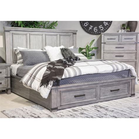 Signature Design By Ashley Russelyn King Storage Bed In Gray Shop Nfm