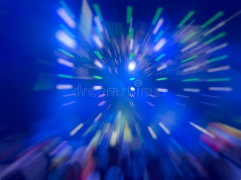 Abstract Motion Blur Effect Bokeh Lighting In Concert With Audience