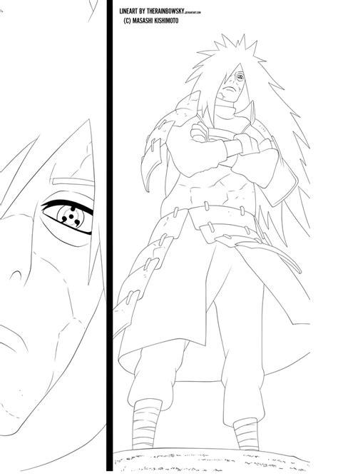 Naruto 559: Madara lineart by iAbadon on DeviantArt