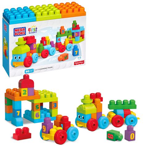 Mega Bloks First Builders 1 2 3 Learning Train With Big Building Blocks