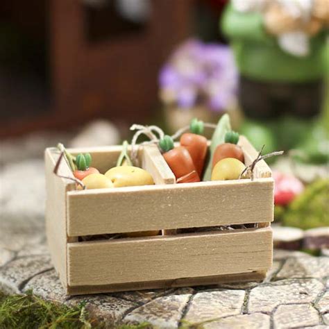 Miniature Wood Slatted Fruit Crate Whats New Dollhouse Miniatures