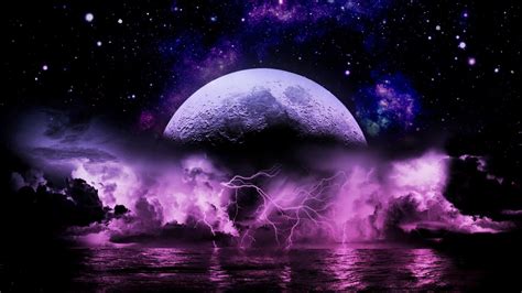 Desktop Lightning Hd Wallpapers Storm Wallpaper Purple Lightning
