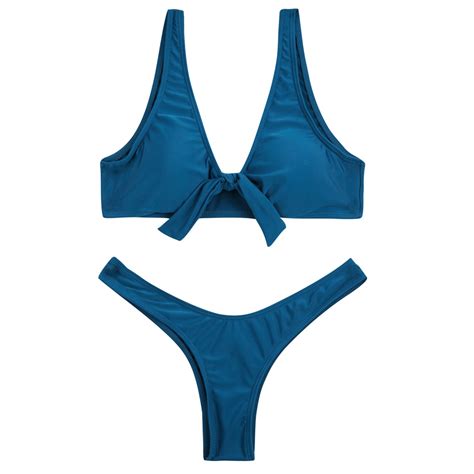 Suittop High Cut Brazilian Bikini Set Women Swimsuit Deep V Push Up Tank Bikini Padded Swimwear