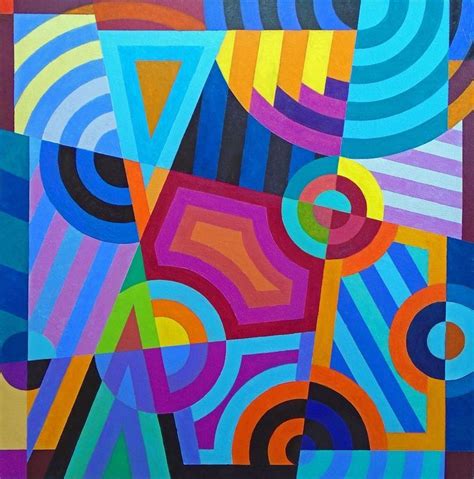 Buy Another Geometric Doodle Acrylic Painting By Stephen Conroy On