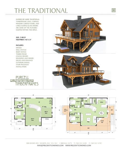 Purcell Timber Frames Prefab Full Home Packages The Traditional