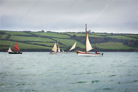 Traditional Sailing Boats Cornwall Uk Stock Image F0184223