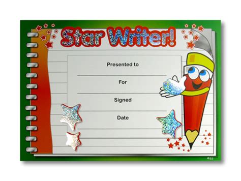 Reading And Writing Certificates Superstickers Superstickers