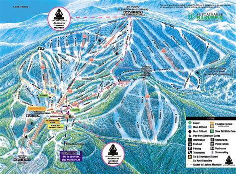 Northstar At Tahoe Piste Map Trail Map