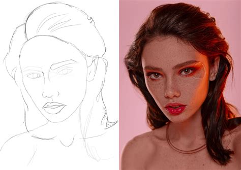 Portrait Sketching Process Skillshare Student Project