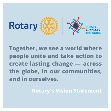 Rotary Mini Poster Rotarys Vision Statement Ry2019 20 By Gt