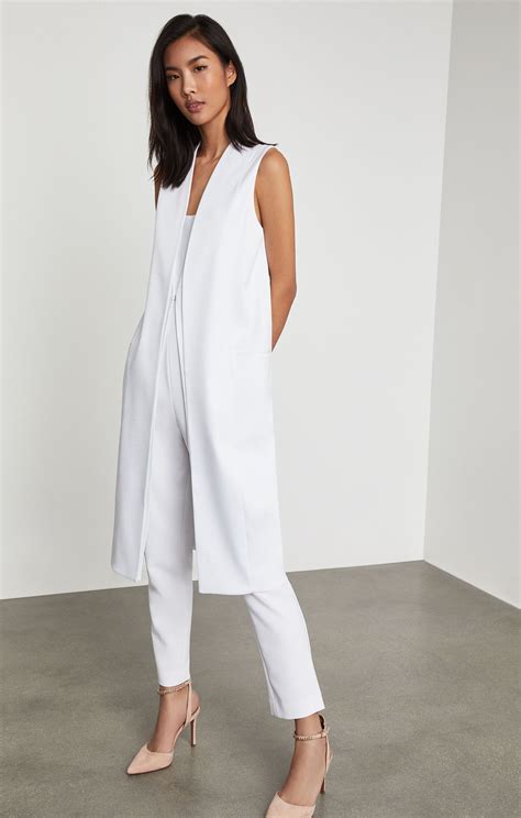 Satin Long Vest White Vest Outfits For Women Vest Outfits Long Vest Outfit