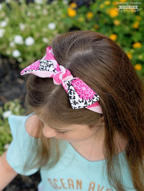 Tutorial Easy Knotted Knit Fabric Headband Sewing