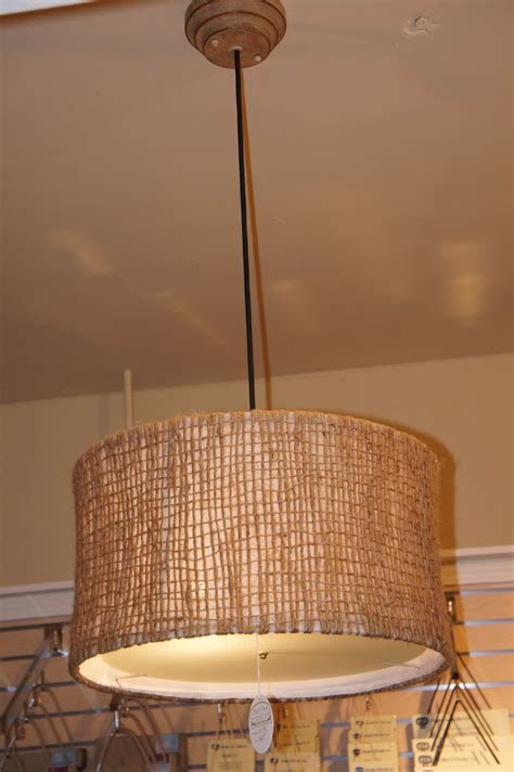 On a recent trip to yakima for a volleyball tournament i picked up this beautiful crystal lamp. Round Burlap Lampshade Chandelier | Lampshade chandelier, Diy lamp shade, Burlap lampshade
