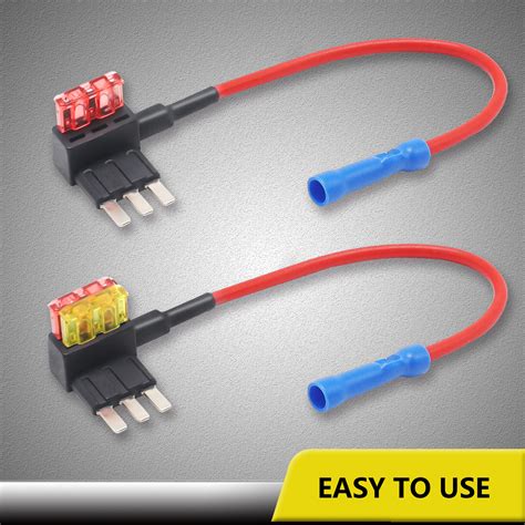 FT5-5 5 Pack 12V Car Add-a-Circuit Micro3 Fuse Tap Adapter, ATL Blade