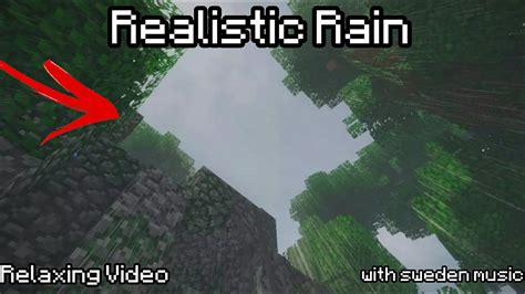 Relaxing Realistic Rain Texture Satisfying Minecraft Youtube
