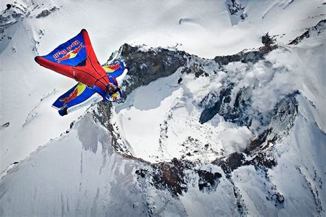 Redbull Extreme Wing Suit Skydiving Hd Wallpaper Android Free Hd