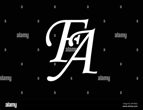 Initial Monogram Letter Fa Logo Design Vector Template Fa Letter Logo