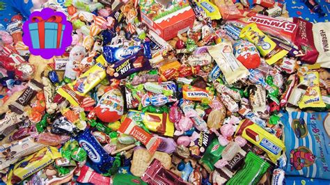 A Lot Of Candy And Surprise Eggs 2017 Many Sweets Lollipops Milky