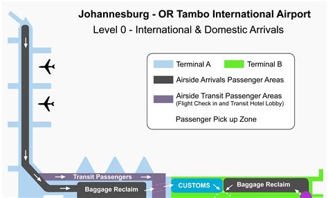 Johannesburg Or Tambo Airport Map Jnb Printable Terminal Maps