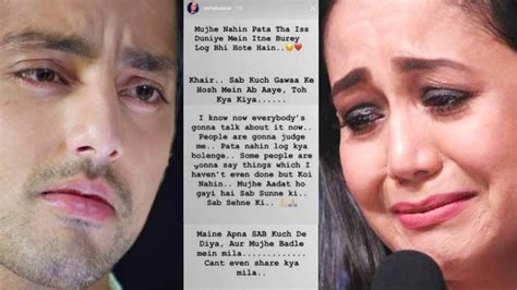 Neha Kakkar Emotional Reaction On Breakup With Himansh Kohli Youtube