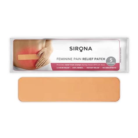 Buy Sirona Herbal Period Pain Relief Cool Patches Menthol And Eucalyptus Oil Instant