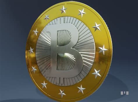 3d Bitcoin With Textures Cgtrader